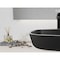 Anzzi Ariadne Rectangle Glass Vessel Bathroom Sink with Matte Black Finish LS-AZ913MB - alternate 2
